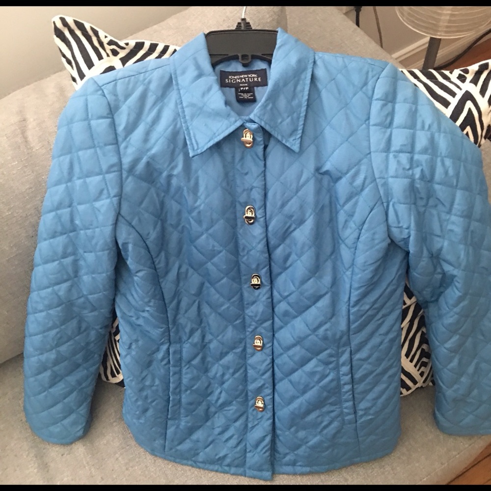 Women Quilted Jacket/Blue